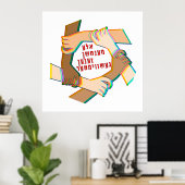 Yiddish: Alle mensen zijn broers en zussen! Eén me Poster (Thuiskantoor)