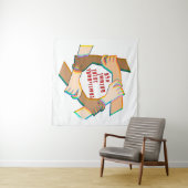 Yiddish: Alle mensen zijn broers en zussen! Eén me Wandkleed (In Situ (horizontaal))