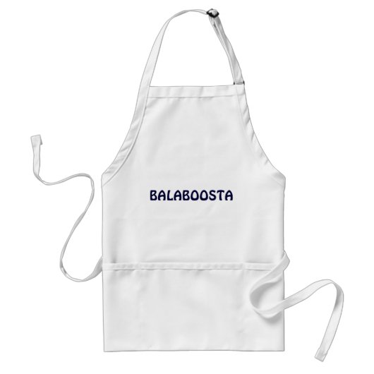 YIDDISH APRON BALABOOSTA STANDAARD SCHORT (Voorkant)