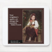 Yiddish-Gezegde voor appelen en grafisch materiaal Muismat (Voorkant)