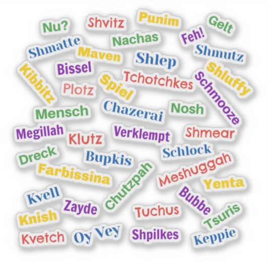 Yiddish Hall of Fame Sticker (Voorkant)