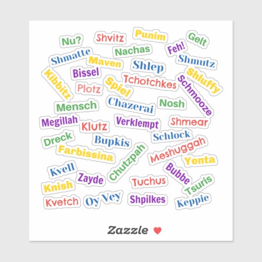 Yiddish Hall of Fame Sticker (Vel)