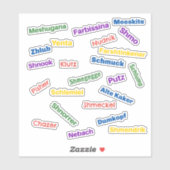 Yiddish Insults Sticker (Vel)