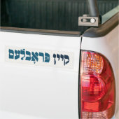 Yiddish Kein Problem - No Problemo - Joodse Humor Bumpersticker (Op Truck)