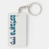 Yiddish Kein Problem - No Problemo - Joodse Humor Sleutelhanger (achterkant)