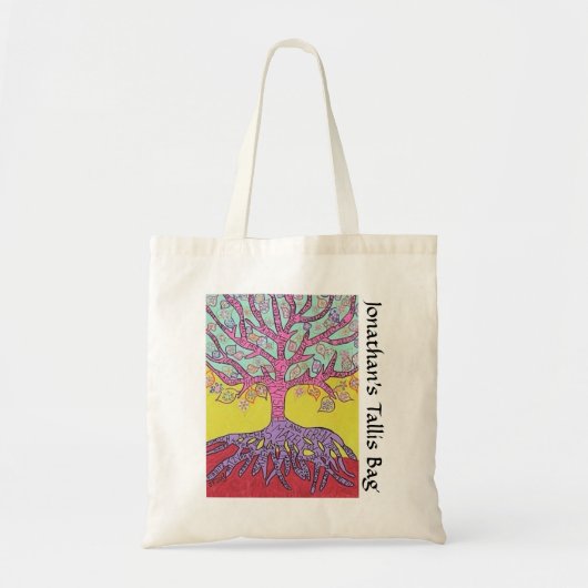 Yiddish Migration of Leaves Tallit Bag Tote Bag (Voorkant)