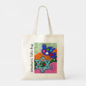 Yiddish Reflection of Hearts Tallit Bag Tote Bag (Achterkant)