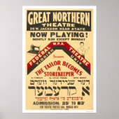 Yiddish Theater Tailor 1938 WPA Poster (Voorkant)