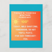Yiddish Weather Forecast  Briefkaart (Voorkant)