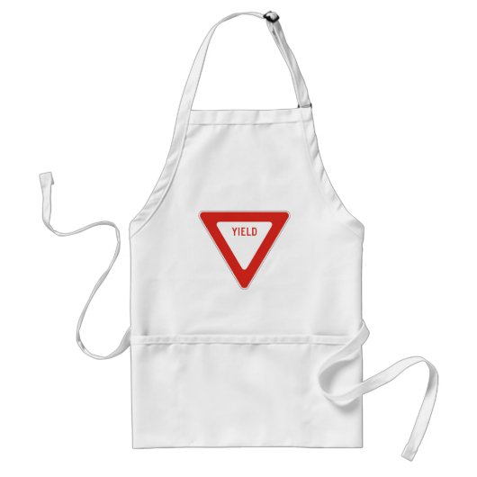 Yield Street Road Sign Symbool Attach Traffic Standaard Schort (Voorkant)