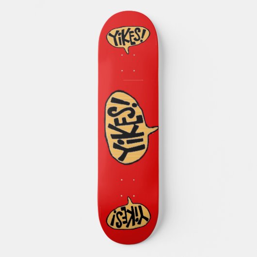 Yikes Cartoon Bubble Skateboard (Voorkant)