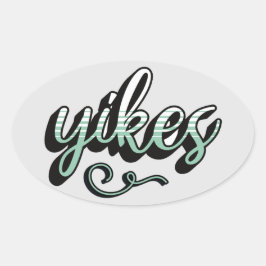 Yikes esthetische sticker – trendy & leuk design