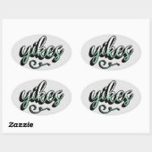 Yikes esthetische sticker – trendy & leuk design (Vel)