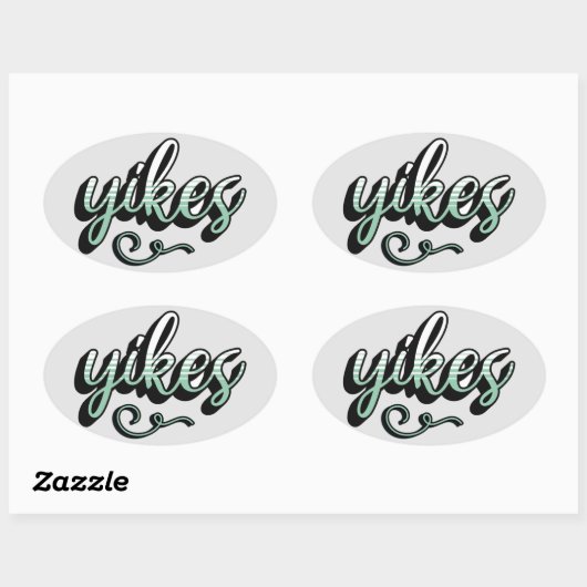 Yikes esthetische sticker – trendy & leuk design (Vel)