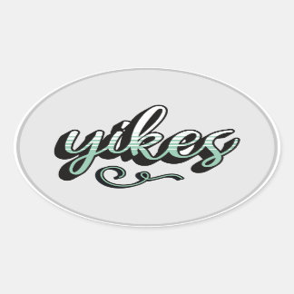 Yikes esthetische sticker – trendy & leuk design