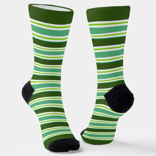 Yikes! Green Stripes! All-Over-Print Socks Sokken