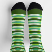 Yikes! Green Stripes! All-Over-Print Socks Sokken (Top)