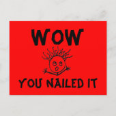 YIKES, Je hebt het genageld - Briefkaart (Voorkant)