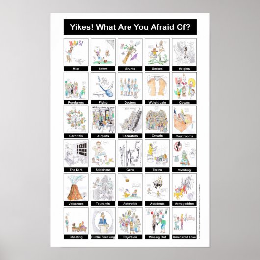 Yikes! Waar ben je bang voor? Poster (Voorkant)