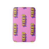 Yikes Words: Roze behang. Badmat (Voorkant Verticaal)