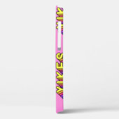Yikes Words: Roze  behang. Case-Mate iPhone Case (Achterkant / Links)