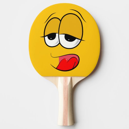 YikesYellow Emoji Tafeltennisbatje (Voorkant)