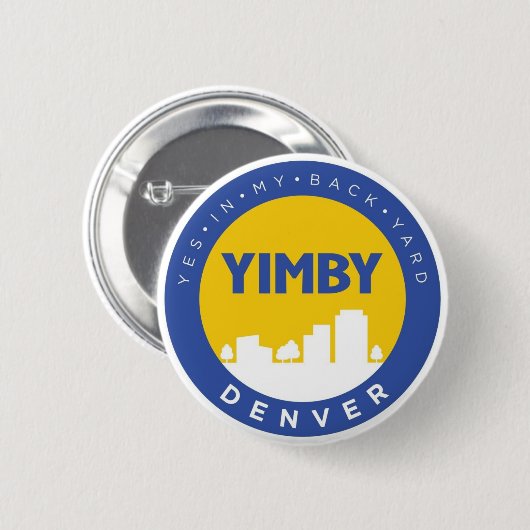 YIMBY Denver Button (Voorkant /achterkant)