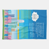YIMBY Kitchen Towel - San Francisco Skyline Theedoek (Horizontaal)