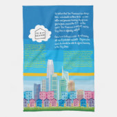 YIMBY Kitchen Towel - San Francisco Skyline Theedoek (Verticaal)
