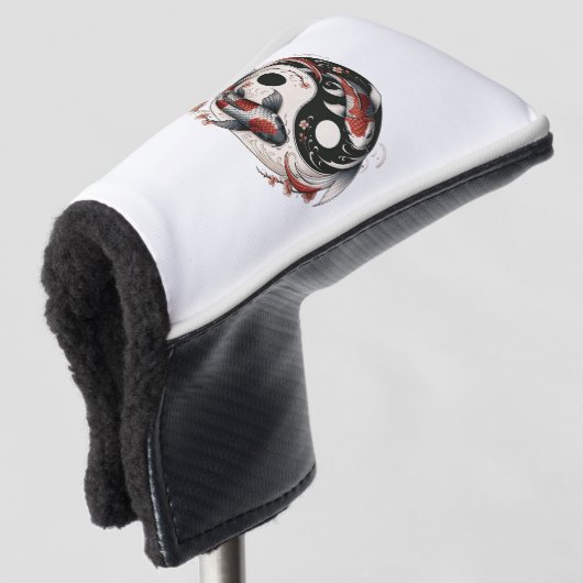 Yin and Yang Japans Koi Fish Golfheadcover (3/4 voorkant)