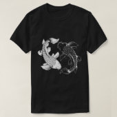 Yin and Yang Japans Koi Fish T-Shirt (Design voorkant)