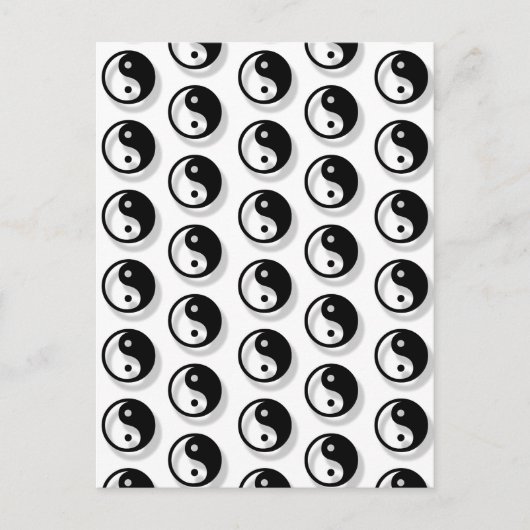 Yin and Yang Pattern Briefkaart (Voorkant)