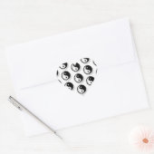 Yin and Yang Pattern Hart Sticker (Envelop)
