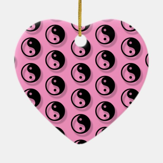 Yin and Yang Pattern Keramisch Ornament (Achterkant)