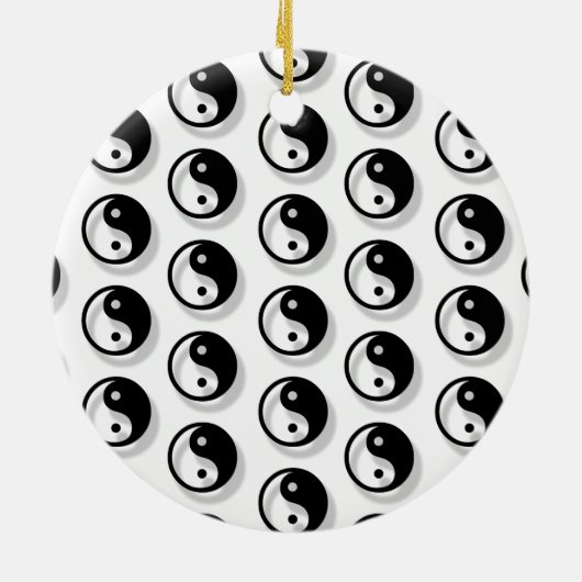 Yin and Yang Pattern Keramisch Ornament (Achterkant)