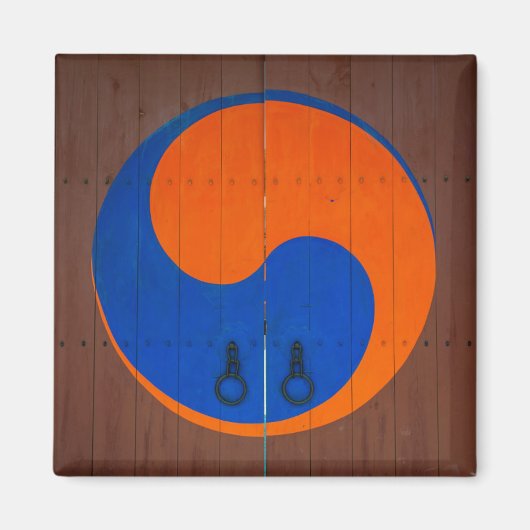 Yin and Yang Symbool, South Korea Magneet (Voorkant)