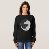Yin and Yang Unicorn Mythical Creatures Meditation Trui (Voorkant volledig)