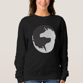 Yin and Yang Unicorn Mythical Creatures Meditation Trui