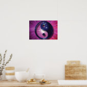 Yin and Yang Universe Print (Keuken)