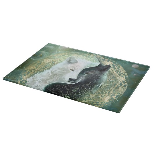 Yin and Yang wolves  Snijplank (Hoek)