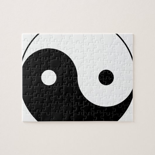 Yin and yang (yin-yang, yin yang, 陰, 陽). legpuzzel (Horizontaal)