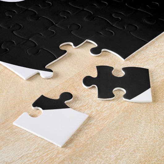 Yin and yang (yin-yang, yin yang, 陰, 陽). legpuzzel (Zijkant)