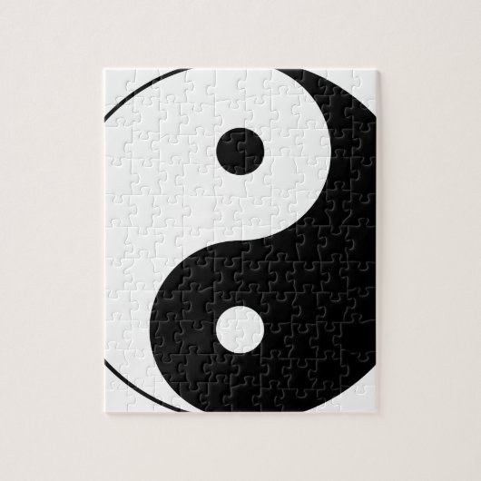 Yin and yang (yin-yang, yin yang, 陰, 陽). legpuzzel (Verticaal)