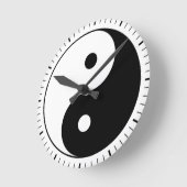 Yin and yang (yin-yang, yin yang) - Taoist Symbol Ronde Klok (Hoek)
