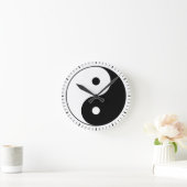 Yin and yang (yin-yang, yin yang) - Taoist Symbol Ronde Klok (Huis)