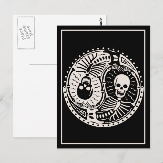 Yin en Botten Briefkaart (Voorkant / Achterkant)