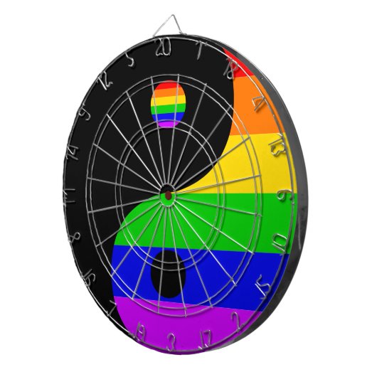 Yin en LGBT Dartbord (Voorkant Rechts)
