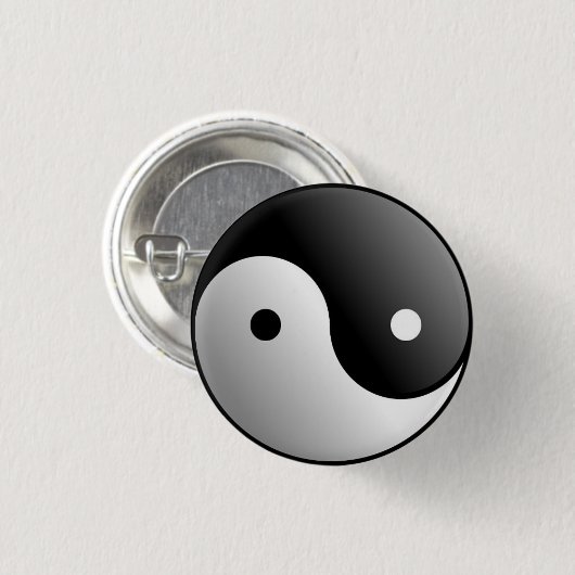 Yin en Yan Button (Voorkant /achterkant)