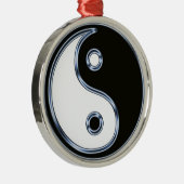 Yin en Yang 2 Metalen Ornament (Rechts)
