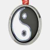 Yin en Yang 2 Metalen Ornament (Links)